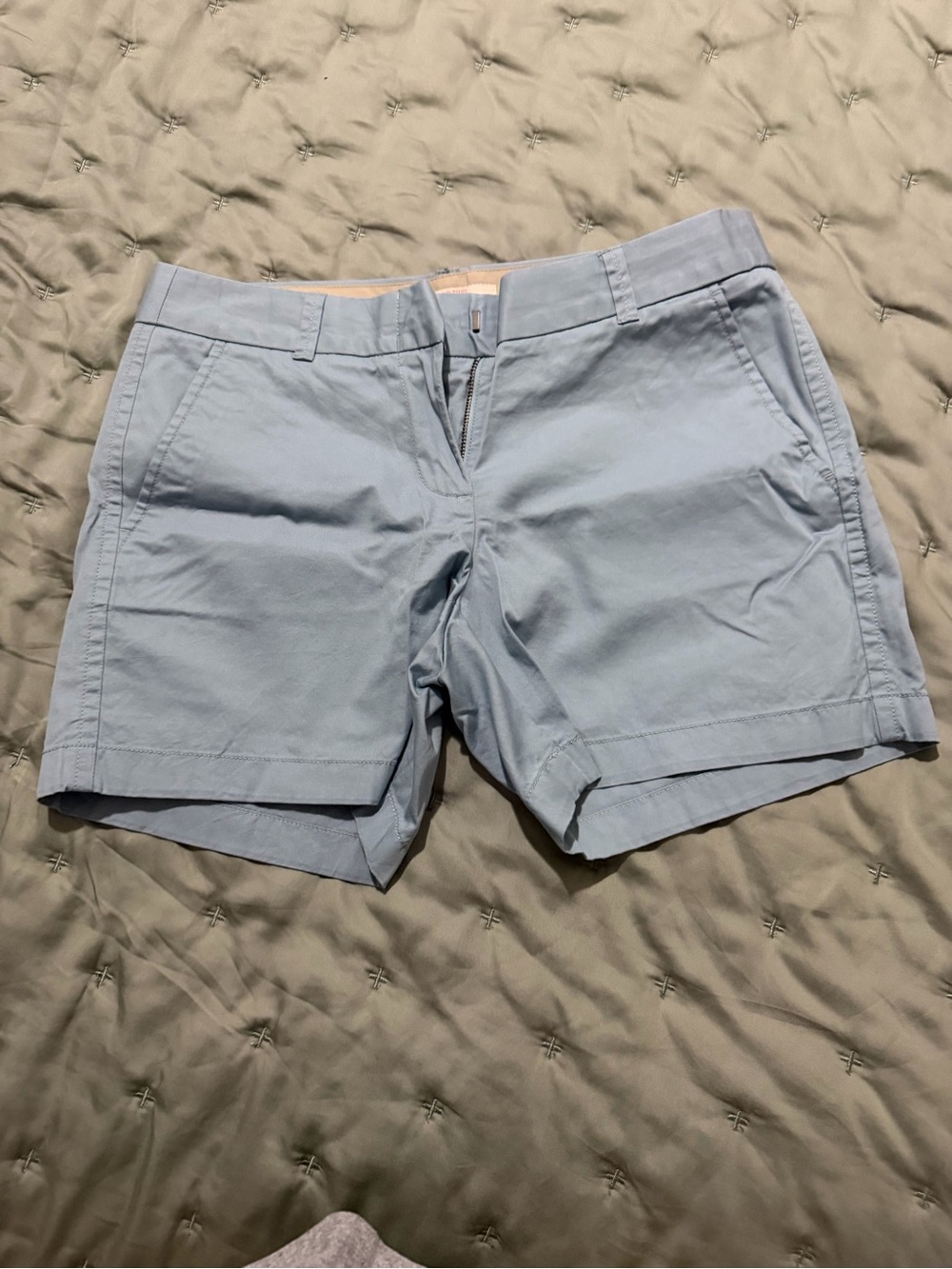 NEW J. Crew Light Blue Cotton Chino 5” Shorts